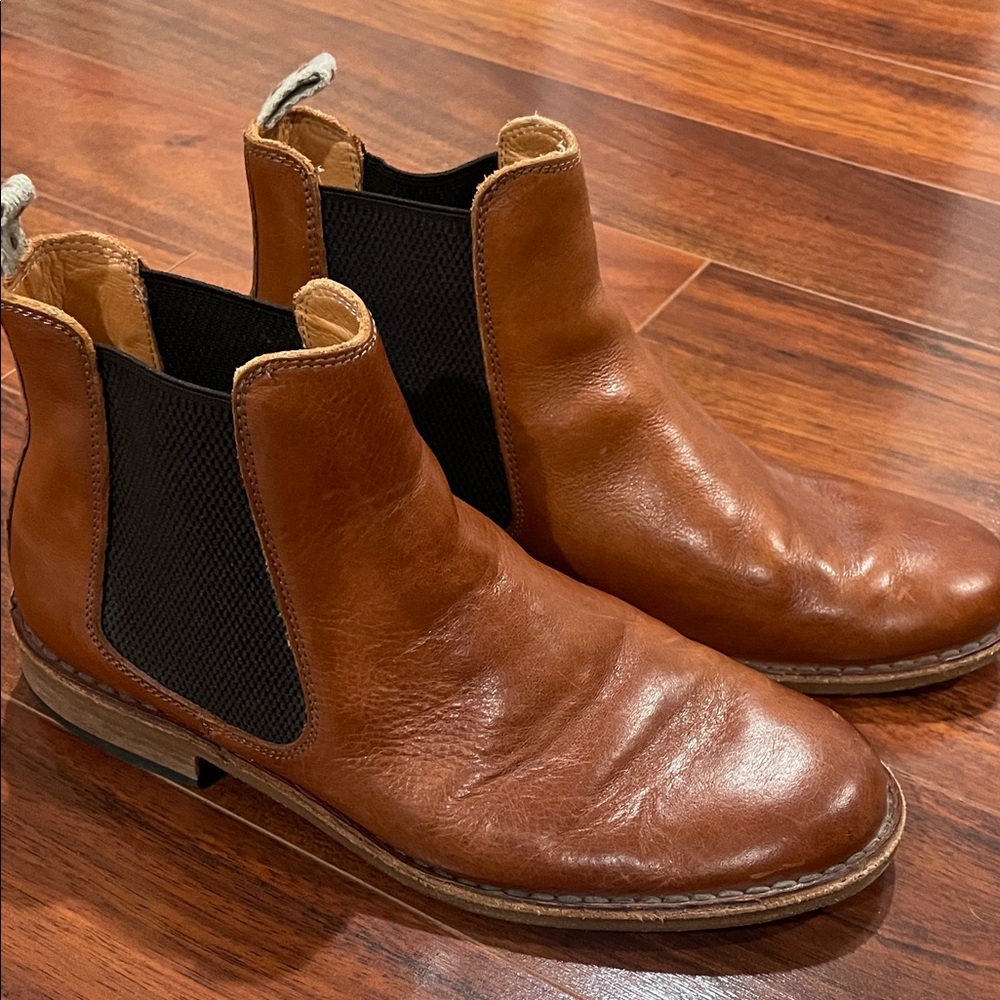 Astorflex Men's Bitflex Chelsea Boots in Tan Leather Size 42/Size 9